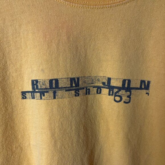 Vintage Ron Jon Surf Shop 63 T Shirt Adult Yellow Extra Large XL Graphic Tee - Picture 7 of 16